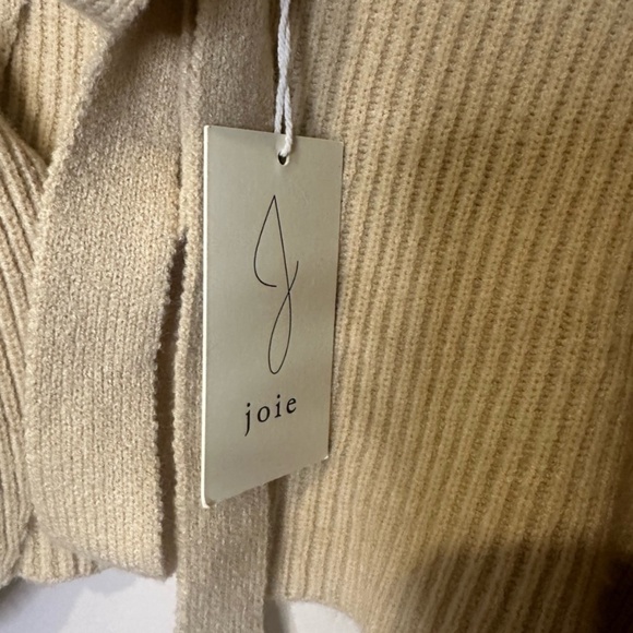 JOIE CROPPED TIE-FRONT CARDIGAN - O/S - NWT - Picture 7 of 8